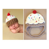 Gorro Cupcake Tejido Crochet 