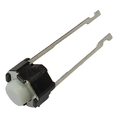 Push Button 2 Pines Boton Cuadrado (50 Piezas) Negro Y Blanco
