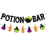 Potion Bar Banner Halloween Witches Hocus Pocus Casa Embruja