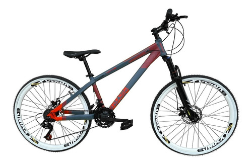 Bicicleta 26 Vikingx Tuff 21v Câmbios Shimano Vmaxx Disco