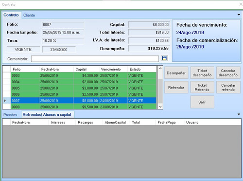 Software Sistema Casa De Empeños