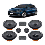 Kit Alto Falantes 2 Vias + Coaxial Hertz Polo Virtus Up Fox