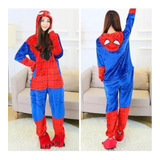Pijama Disfr Kigurumi Avengers Spiderman Hombre Araña Adulto