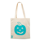 Bolsa De Lona Reutilizable Grande De Halloween Con Calabaza 