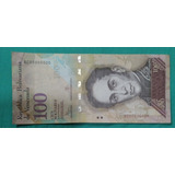 Billete De 100 Bolívares Dos Dígitos Estado 8