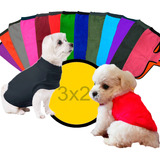 Set 3x2 Buzo Polar Lisos Ropa Mascotas Talles Chicos