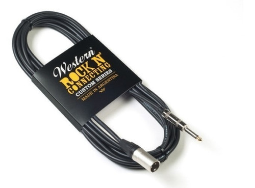 Cable Xlr Canon Macho A Plug Mono 3 Metros Western Cmp30