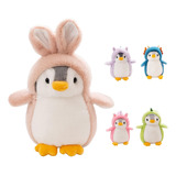 Peluche Pingüino Disfrazado Conejo Dinosaurio Unicornio