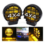 Un Par De Faros Auxiliares Barra De Luces Led Ámbar Jeep 4x4