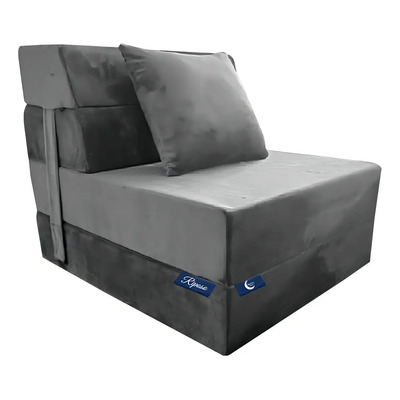 Sofá Cama Colchón Individual, Memory Dream Riposo, Espuma de Alta Densidad, Sillón Puff Plegable con Cojín, Tela Antideslizante, Medidas 60x190x15, 1 Año de Garantía | Meses sin interés