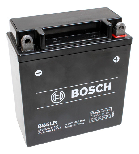 Bateria Moto Bosch 12v 5ah Bb5lb = Yb5lb Gilera Bosch Bb5lb
