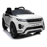 Carrinho Elétrico Infantil Land Rover Evoque 12v C/ Controle Cor Branco