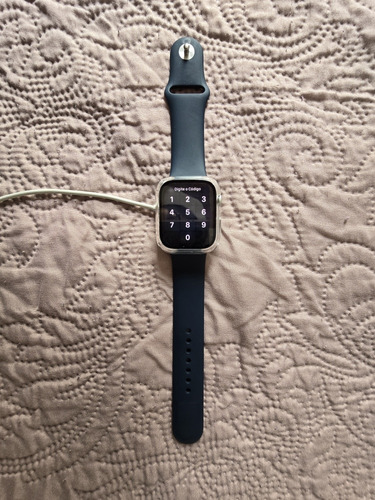 Apple Watch Se 44mm Pulseira Azul + Carregador + Bumper