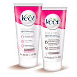 Veet Crema Depilatoria Facial Pure Fresh 2x 50ml Piel Normal