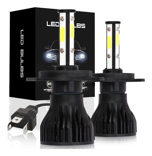 Kit De Faros Led H4 40000lm Para Toyota Alta/baja Canbus