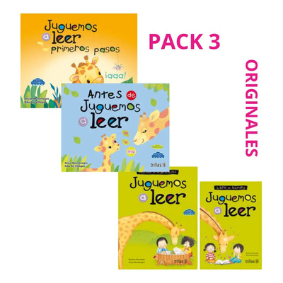 Paquete Antes De Juguemos A Leer + Primeros Pasos + Antes E Juguemos A Leer, De Montenegro, Alicia \u002F Escritor Villegas, Kiku Ko \u002F Escritor, Vol. 1-2-3. Editorial Trillas, Tapa Blanda (2023) | Envío gratis
