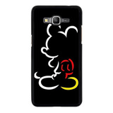 Funda Para Samsung Galaxy Mickey Mouse Disney Silueta Negro