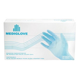 Guantes De Nitrilo Azul. Sin Polvo X 100u Mediglove Color Azul Con Polvo No Talle Xs Unidades Por Envase 100