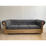 Sillon Chesterfield 220x80 Similcuero 