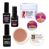 Kit Preparadores Real Love Top Coat Primer Regulador Ph Gel