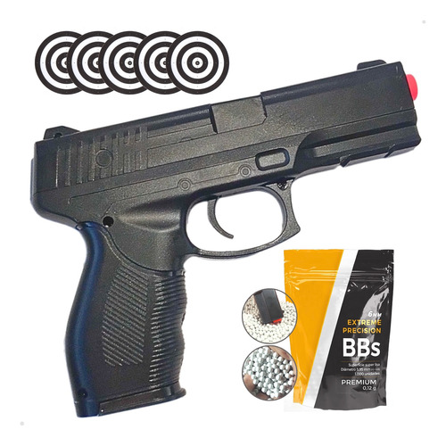 Pistola Airsoft Spring Rossi Pt 24/7 V310 Vigor 6mm Pt24/7