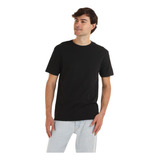 Polera Manga Corta Cuello Redondo Algodón Hombre