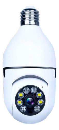 Câmera De Segurança Camera Espia Wifi Lampada Infravermelho Com Resolução Full Hd 1080p Visão Nocturna Incluída Branca