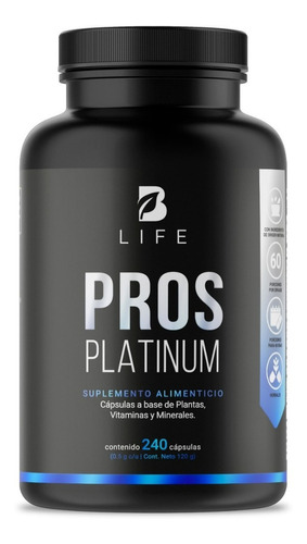 Suplemento Para La Próstata De 240cáps Pros Platinum B Life