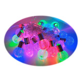 Cordão Natalina Bola Cristal 20 Leds Bivolt 4,6 Metros Cor Das Luzes Colorido