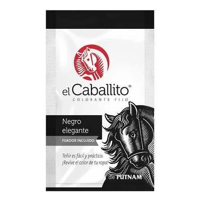 El Caballito Colorante Para Ropa Negro Elegante 20g | MercadoLibre