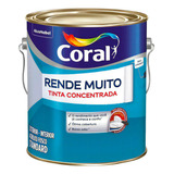 Tinta Acrílica Rende Muito 3,6 Litro Fosca Branco Coral