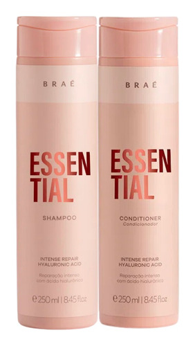  Kit Braé Shampoo E Condicionador Essential Reparação 2x250ml