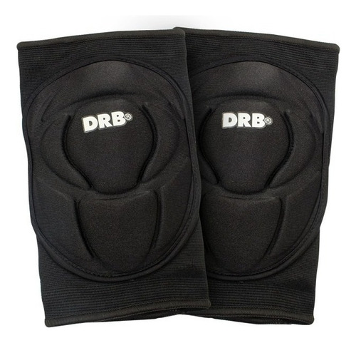 Rodillera Voley Drb Pro 2.0 Proteccion Deportiva Acolchada Color Negro Talle Juvenil