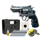 Arma Revólver Pressão Gamo 4.5 Pr725 + Case + Chumbos + Co2