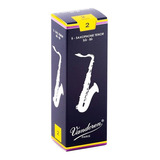 Palheta Vandoren Sax Tenor Nº 2.0 Caixa C/ 5 Unidades 