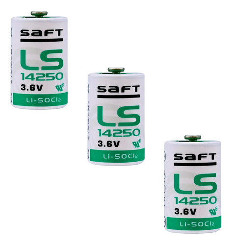 Ls14250 Marca Saft  3.6 Volts 1.2 Ampers 3 Piezas