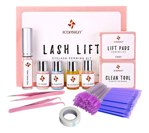 Kit Lash Lifting Iconsign + Microbrush + Cepillos + Pinzas 