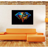 Vinilo Decorativo 40x60cm Diamante Colores Moderno