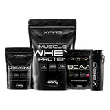 Kit Whey Muscle Protein 900g+creatina 100g+bcaa 100+coq-xpro