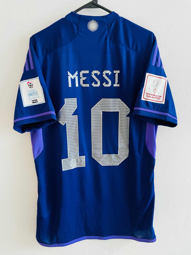 Jersey Selección De Argentina adidas 2022 #10 Messi Visita