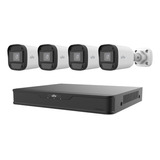 Combo Uniview Dvr 4 Canales Xvr301 + 4 Camaras + Fuentes