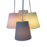 Lustre Pendente Cacho Colmeia E Chevron Bebê