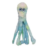 Juguete De Peluche Para Perro Pet Lou Octopus Teal Tie Dye, 