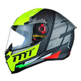 Casco Moto Mt Revenge 2 Certificado Negro Mate - Brillante 