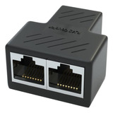 Adaptador De Red Divisor De Cable Ethernet Rj45, 1 Hembra A 