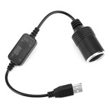 Interfaz Usb Cable Alimentación Enchufe Encendedor Coche 12v