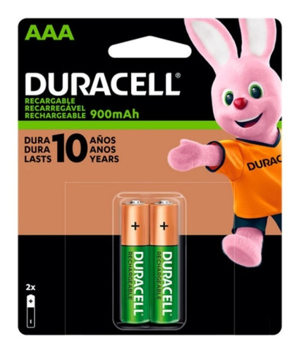 Pilas Recargable Duracell Aaa2 850 Mah Fx