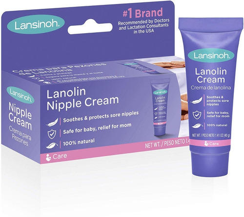 Crema De Lanolina Lansinoh Para Pezones Amamantar 40g