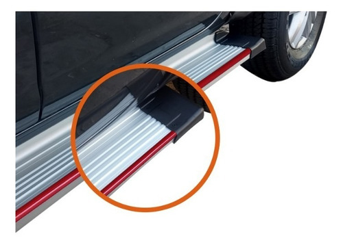 Estribos De Aluminio Amarok Moldura Roja C/soporte