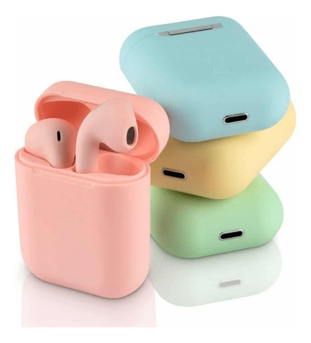 Auriculares Inalambricos In Ear Touch Bluetooth I12 Verde